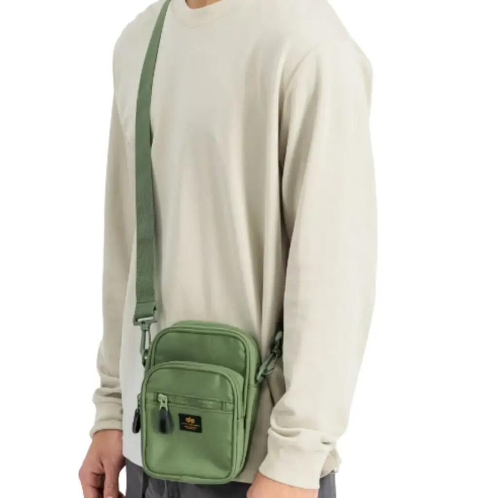 ALPHA INDUSTRIES - Borsello a tracolla Label Messenger Small - Misura OS