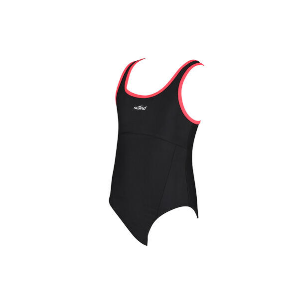 Sporti France - Maillot De Bain 1 Pièce Fille Sporti - Maillot De Bain 1 Pièce - Noir|rose - 10 À 12 Ans - Decathlon