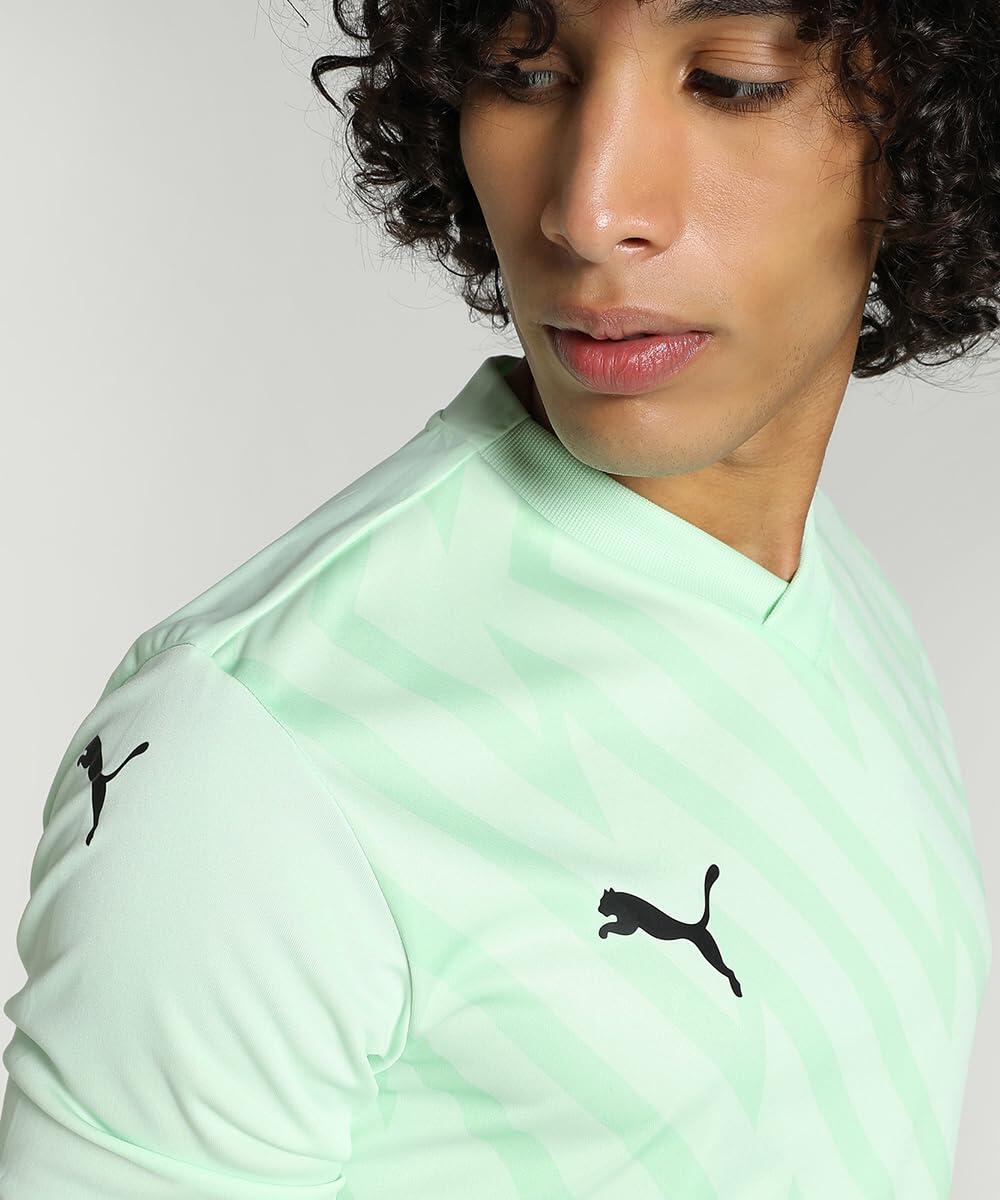 Maglia Puma Teamglory Uomo — 100% Poliestere Riciclato, Fresh Mint/Puma Black, M 3/6