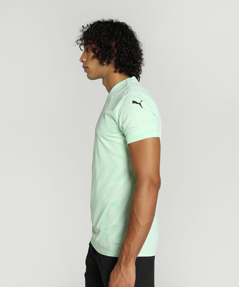 Puma Teamglory Heren Jersey, 100% gerecycled polyester, Fresh Mint/Puma Zwart, M 2/7