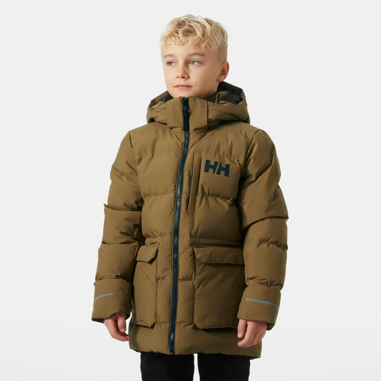 Doudoune longue à capuche enfant Helly Hansen Nord 2/7