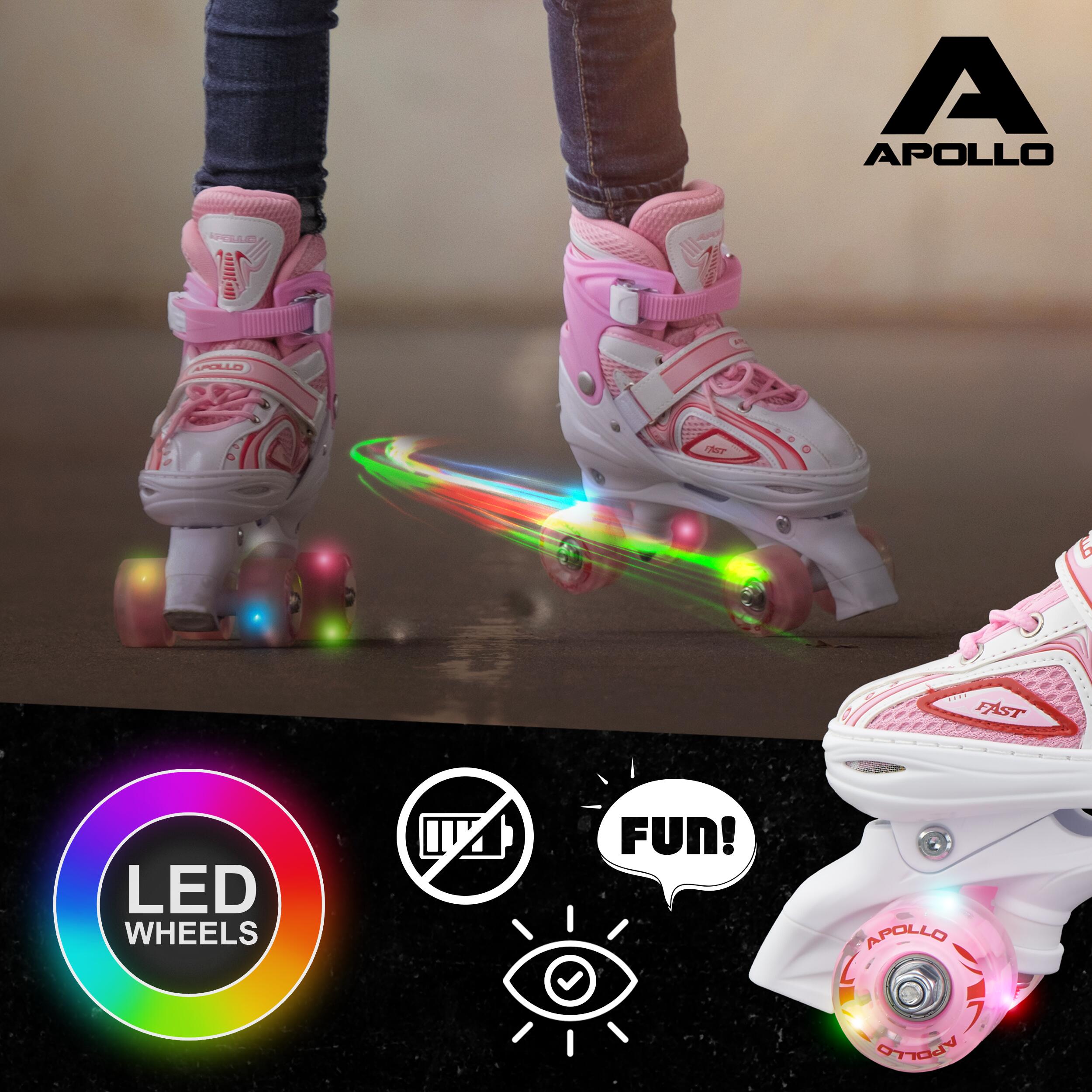 Apollo Super Quad LED ABEC7 Patins réglables enfant 3/7