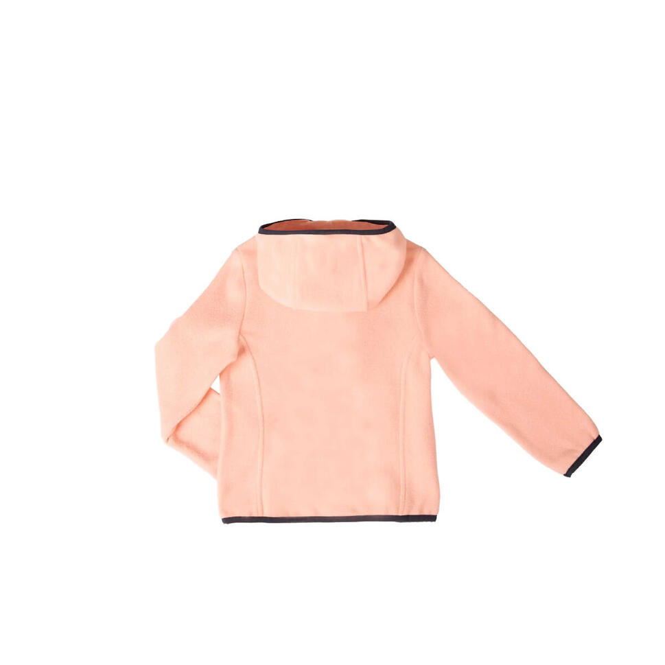 Polar dziecięcy AULP VLADI rozpinany z dwoma kieszeniami i kapturem