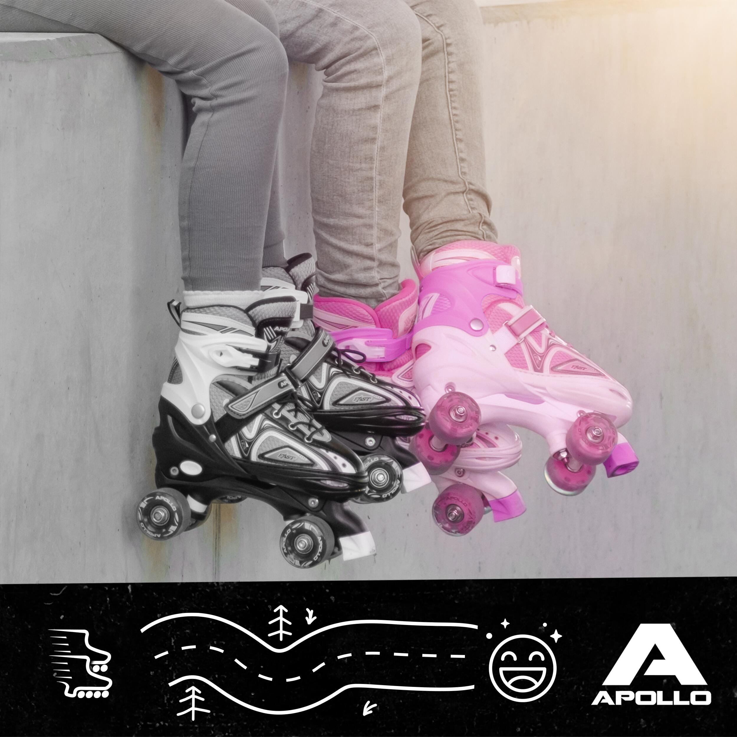 Apollo Super Quad LED ABEC7 Patins réglables enfant 6/7