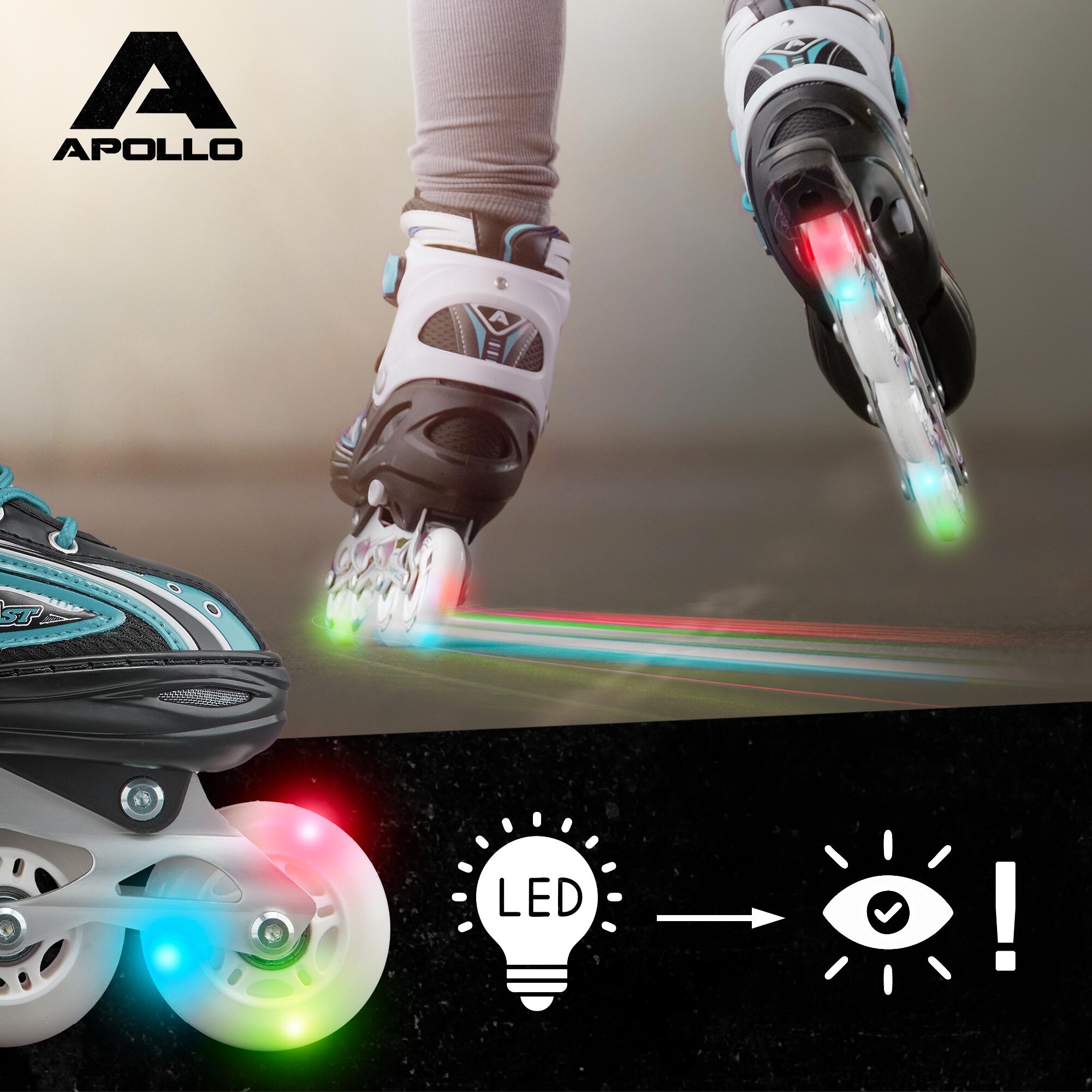 Apollo Super Blade LED ABEC7 Regulowane wrotki dziecięce 3/7