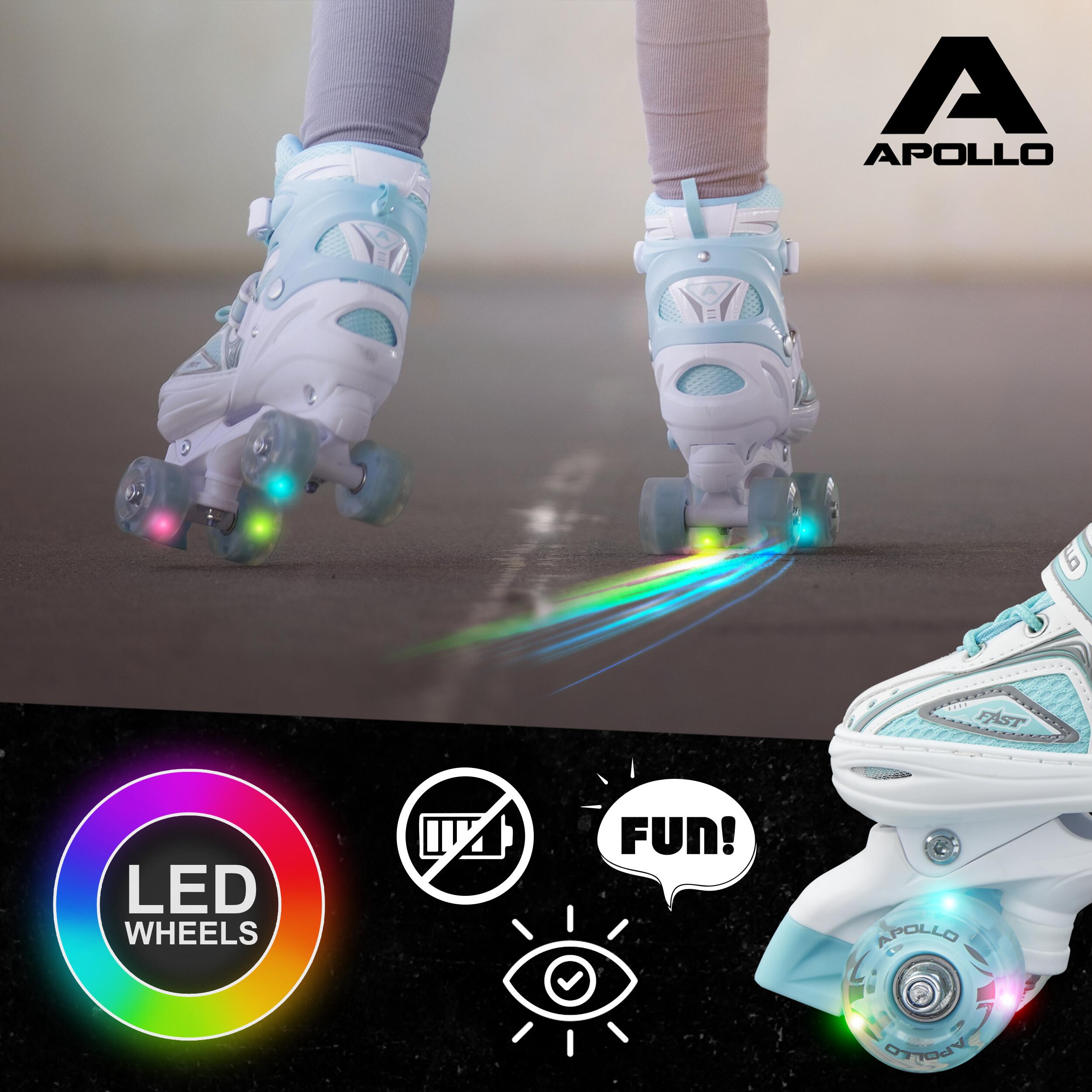 Apollo Super Quad LED ABEC7 Patins réglables enfant 3/7