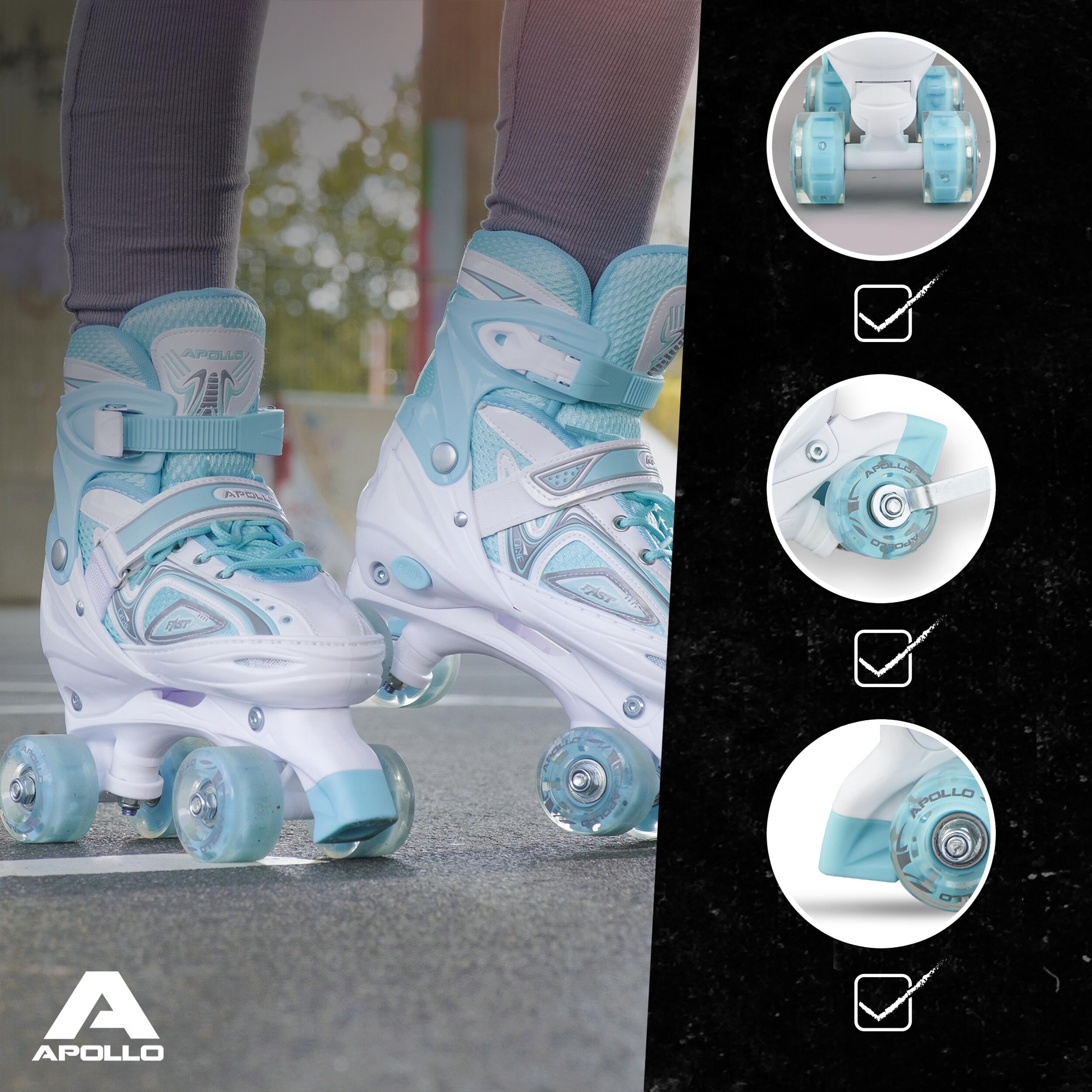 Apollo Super Quad LED ABEC7 Patins réglables enfant 5/7