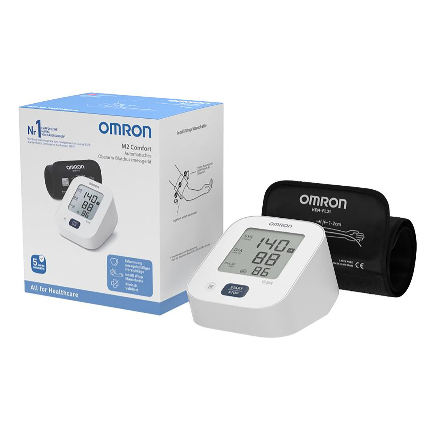 OMRON Blood Pressure Monitor M2 Comfort Gesundheitssport Unisex