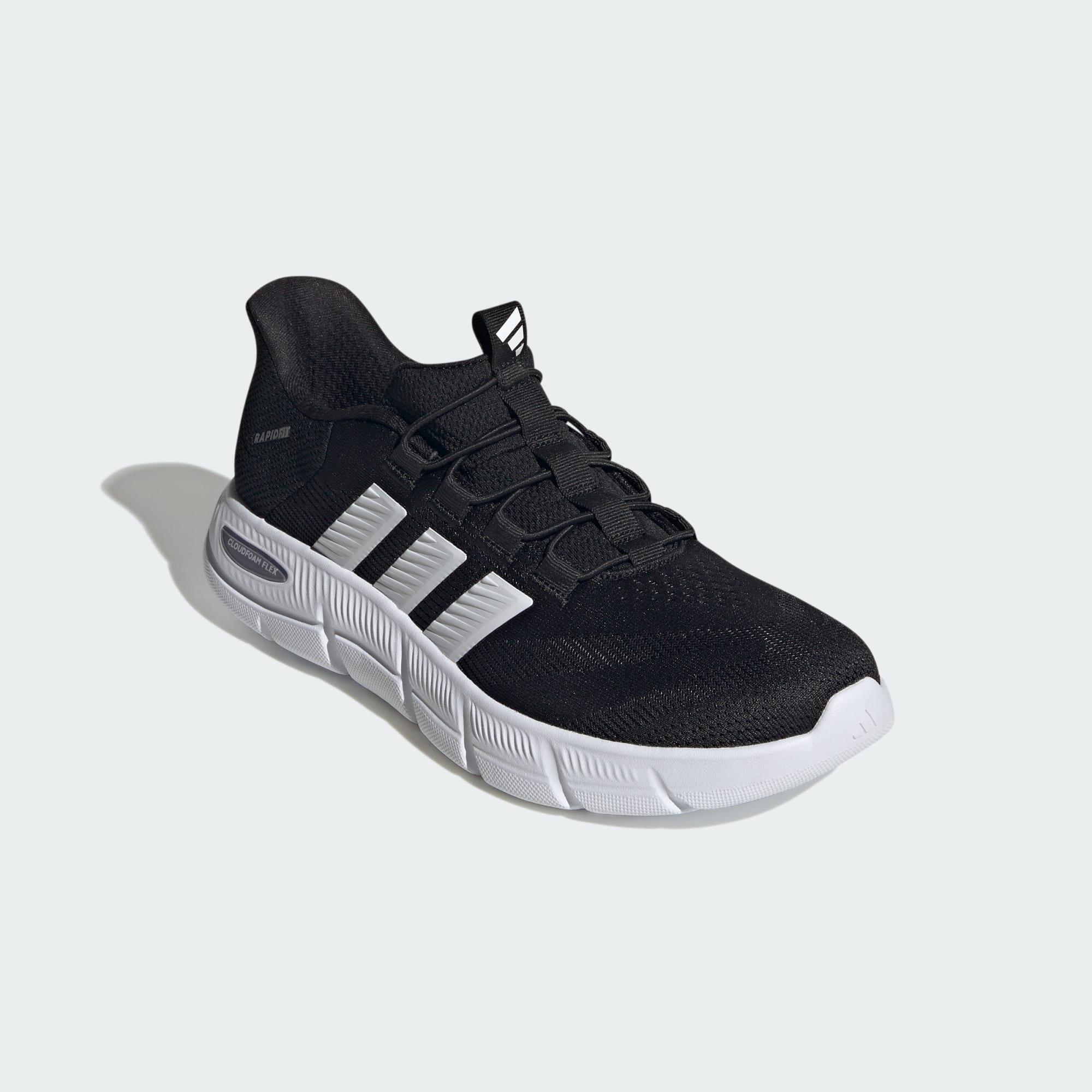 adidas Cloudfoam Flex Rapidfit Shoes 'Core Black Cloud White Grey Three' — photo 4