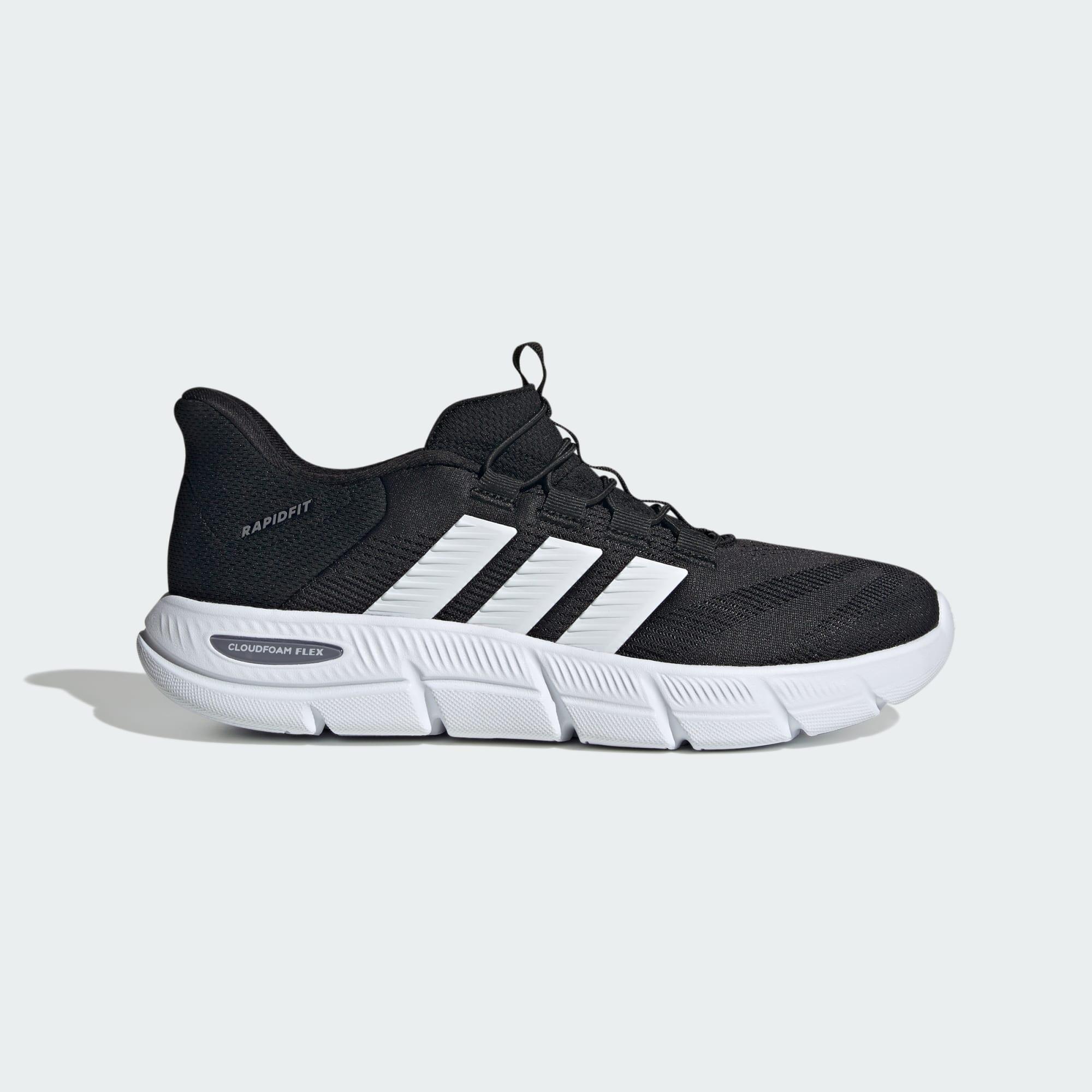 Adidas - Chaussures Cloudfoam Flex Rapidfit - Chaussures De Sport - Blanc|gris|noir - Decathlon