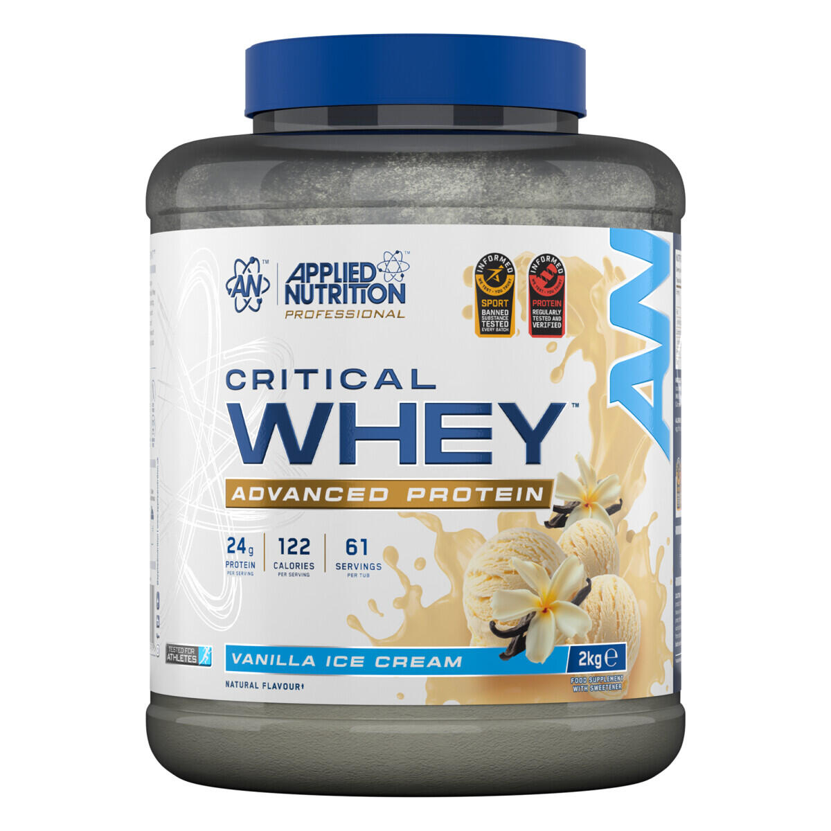 APPLIED NUTRITION Concentrato di siero di latte - Critical Whey - Gelato alla Vaniglia