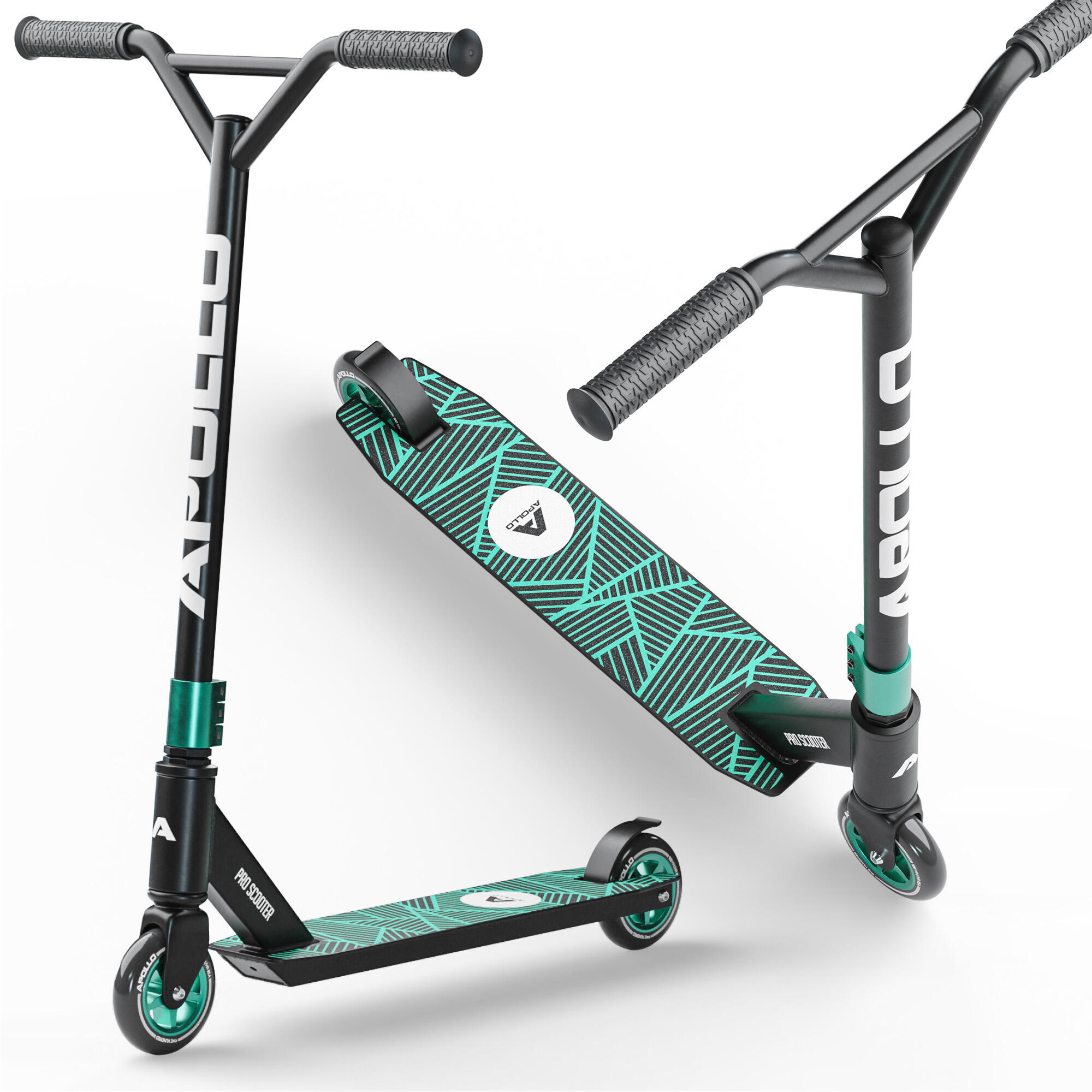 Apollo - Trottinette Freestyle Genius Pro – Scooter Robuste Pour Enfants - Trottinette - Bleu|noir - Taille Unique - Decathlon