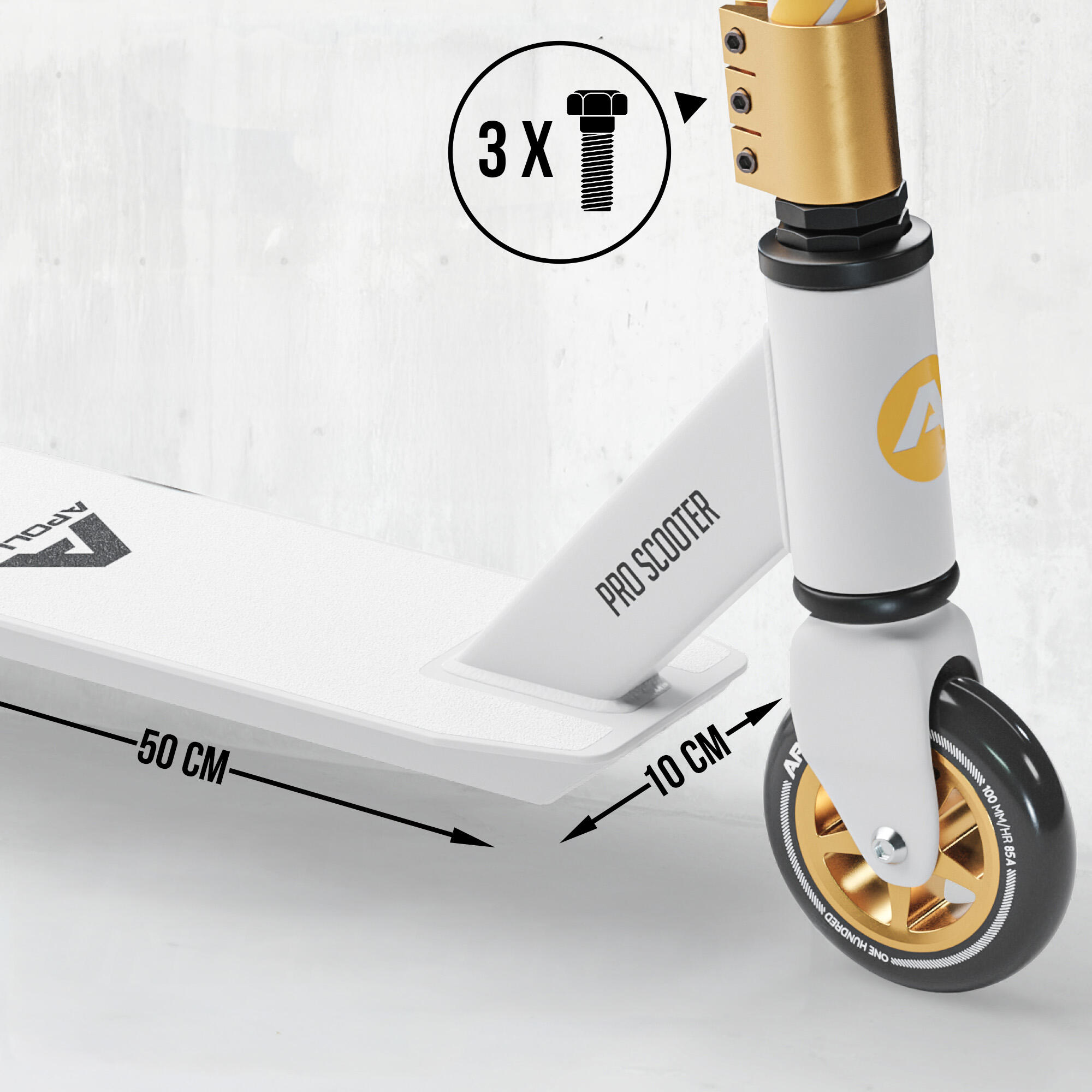 Stunt Scooter Genius Pro – Robuster Freestyle-Roller für Kinder 4/6