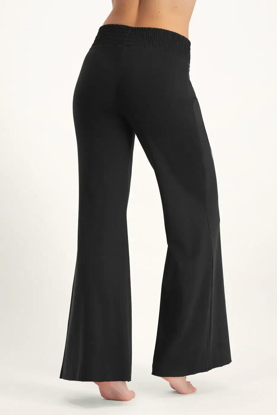 Pantalon de Yoga et Pilates large et confortable Flow -  Noir Onyx 3/5