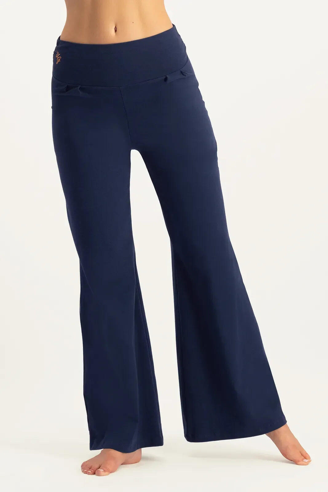 Pantalon de Yoga  tendance à coupe ample Maeve - Blue Minuit 2/5