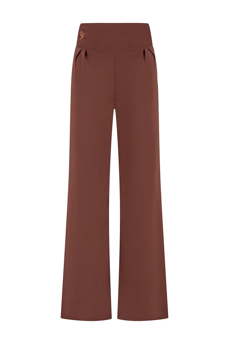 Pantalon de Yoga et Meditation tendance à coupe ample Maeve - Marron 4/5