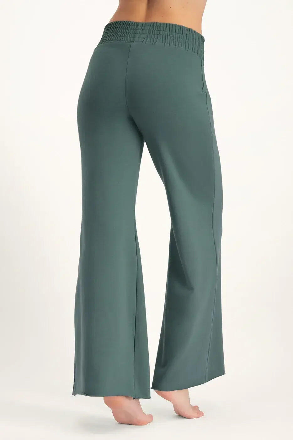 Comfortabele Wijde Yoga en Pilates Broek  Flow  - Forest 3/5