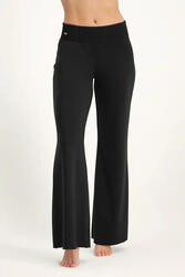 Pantalon de yoga large et confortable Flow - Noir Onyx