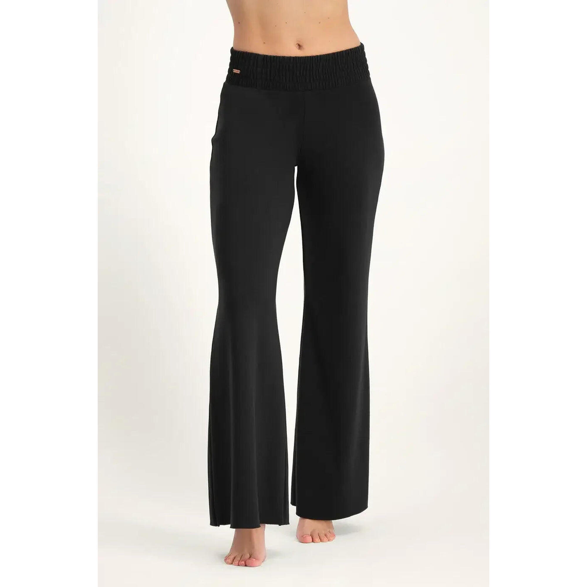 Urban Goddess - Pantalon De Yoga Et Pilates Large Et Confortable Flow -  Noir Onyx - Pantalons - Noir - 40 M - Decathlon