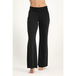 Pantalon de yoga large et confortable Flow - Noir Onyx