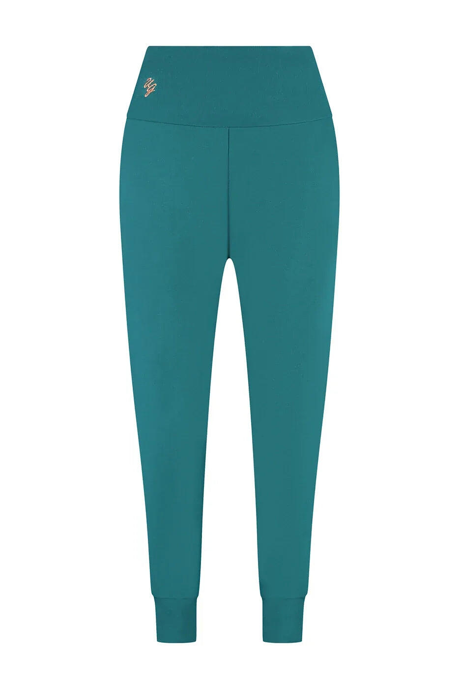 Pantalon de Yoga et Pilates coupe ample super confortable Bhumi - Vert Mer 4/5