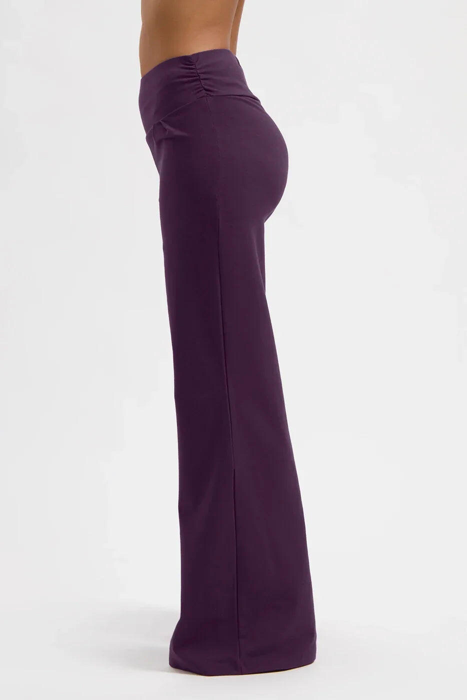 Trendy loose fit Yoga en Loungewear Broek Maeve - Aubergine 2/5