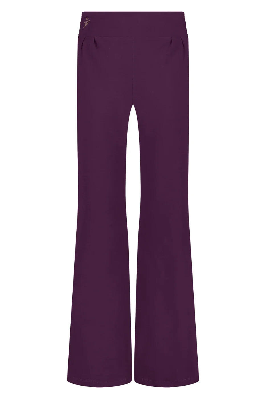 Trendy loose fit Yoga en Loungewear Broek Maeve - Aubergine 4/5