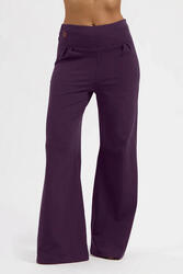 Pantalon de yoga tendance à coupe ample Maeve - Aubergine