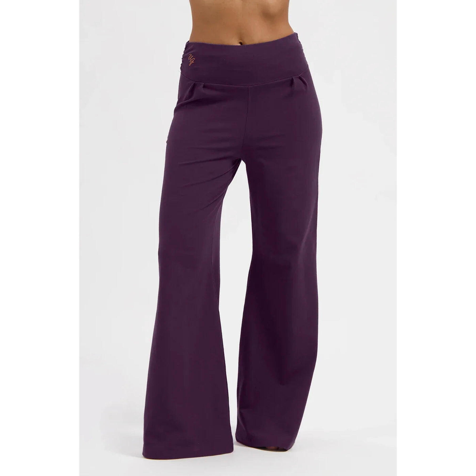 Urban Goddess - Pantalon De Yoga Et Lounge Tendance À Coupe Ample Maeve - Aubergine - Pantalons - Violet - Decathlon