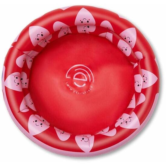 Swim Essentials Swimming Baby Pool 60 cm Red Hearts 60 x 15 cm