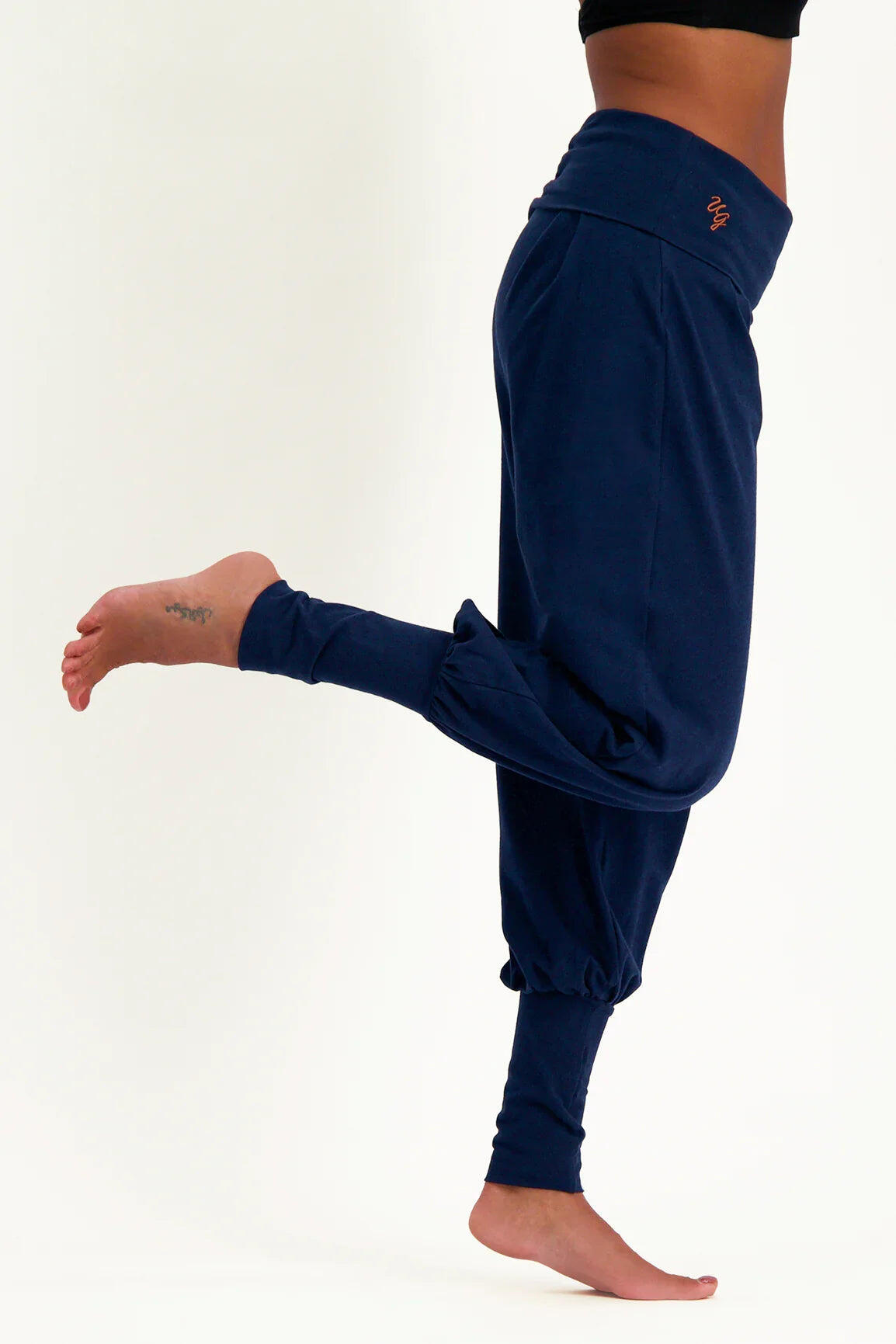 Pantalon de Yoga et Pilates Devi - Pantalon Aladdin ample confortable - Blue 3/5