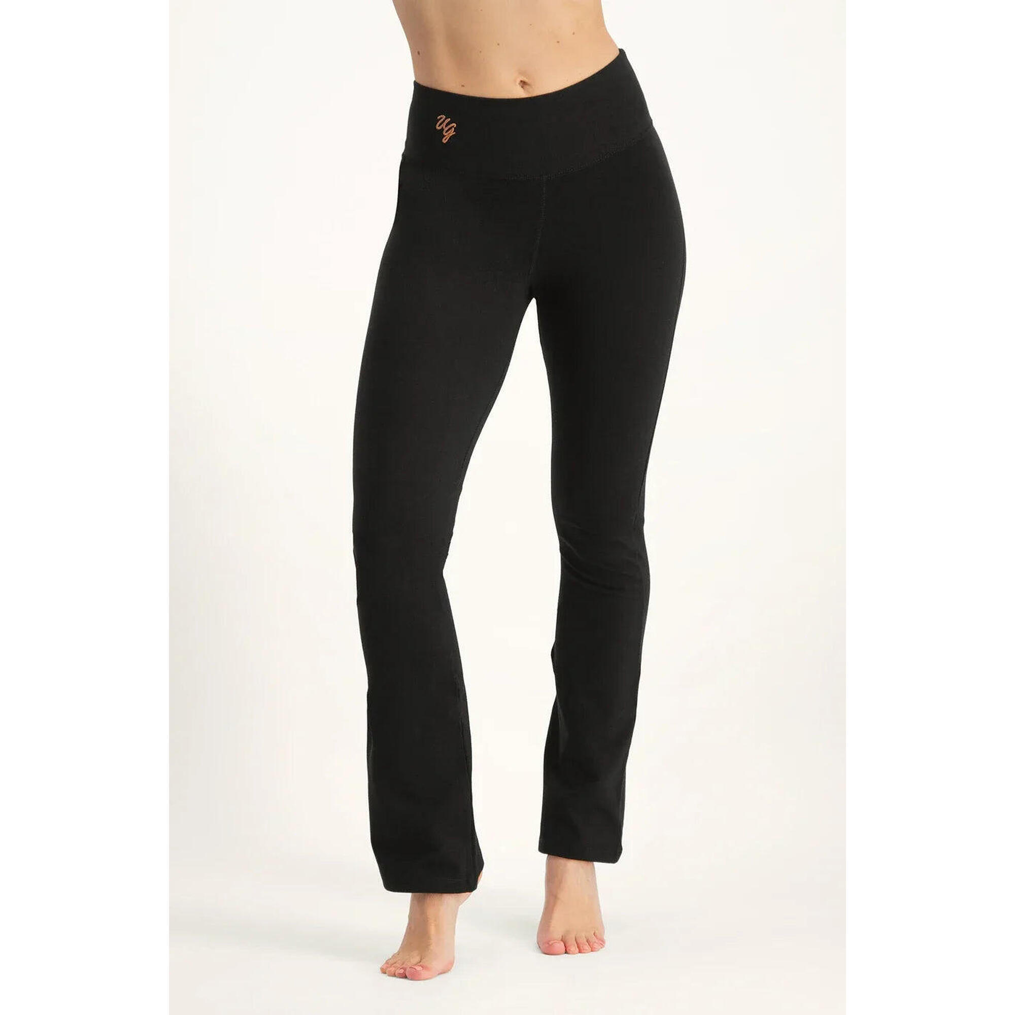 Urban Goddess - Pantalon De Yoga Anandafied Avec Jambes Évasées Sur Les Hanches - Noir Onyx - Pantalons - Noir - 52 2xl - Decathlon