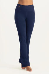 Pantalon de yoga Anandafied avec jambes évasées sur les hanches - Blue Minuit