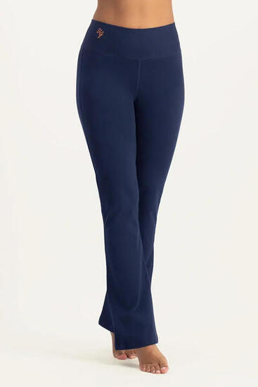 Pantalon de Yoga et Pilates Anandafied avec jambes évasées sur les hanches -Blue