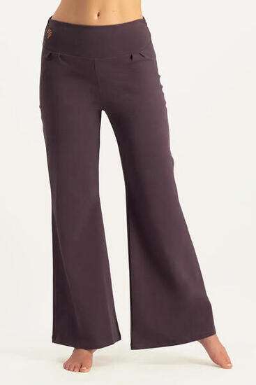 Pantalon de Yoga et Pilates tendance à coupe ample Maeve - Berry