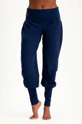 Pantalon de yoga Devi - Pantalon Aladdin ample confortable - Blue Minuit