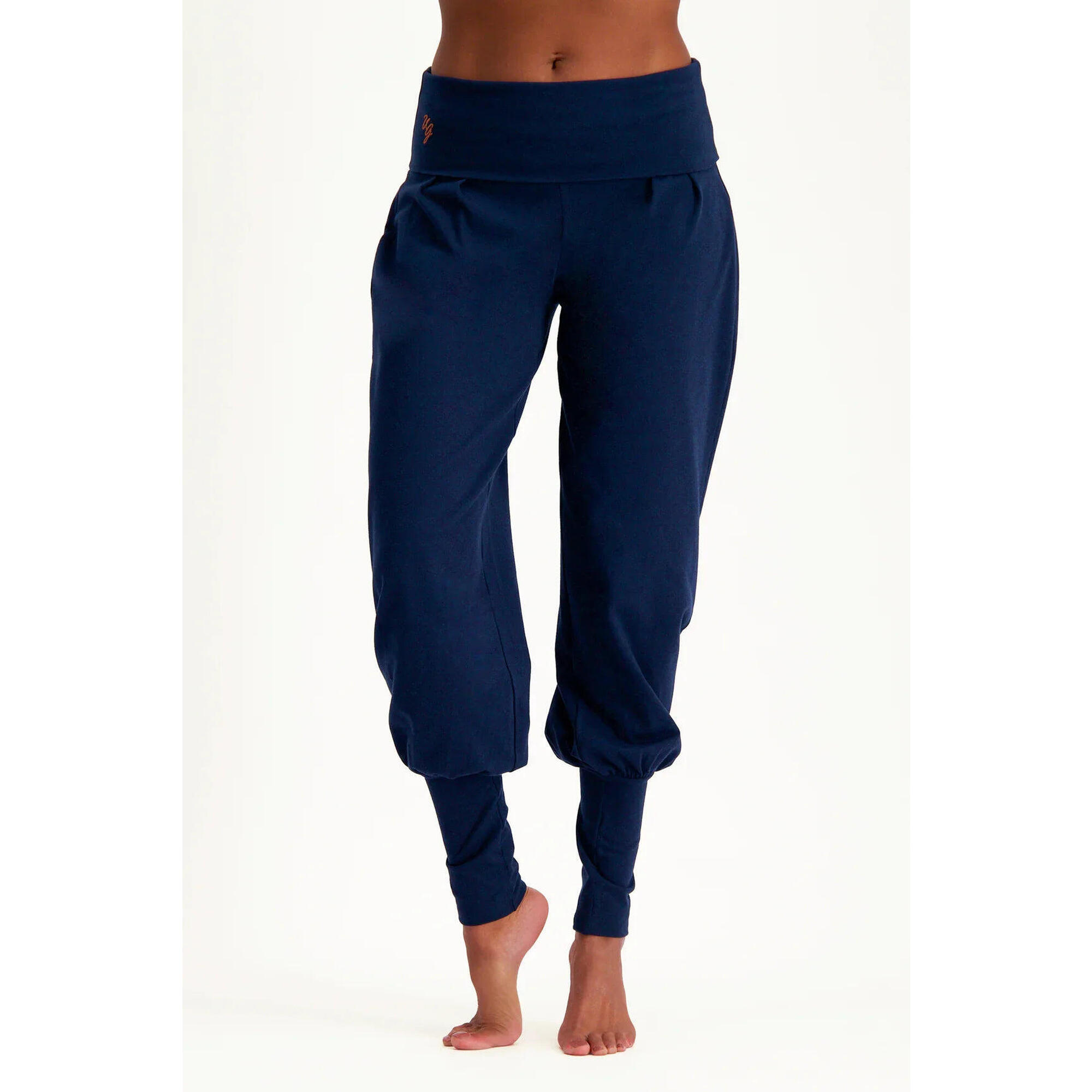 Urban Goddess - Pantalon De Yoga Devi - Pantalon Aladdin Ample Confortable - Blue Minuit - Pantalons - Bleu - Decathlon