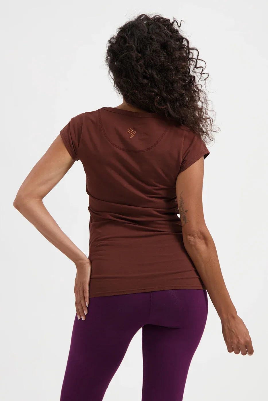 Haut de Yoga et Pilates  Zefira - Marron 3/5