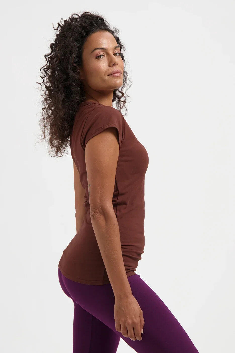 Haut de Yoga et Pilates  Zefira - Marron 2/5