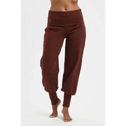 Pantalon de yoga Devi - Pantalon Aladdin ample confortable - Brun