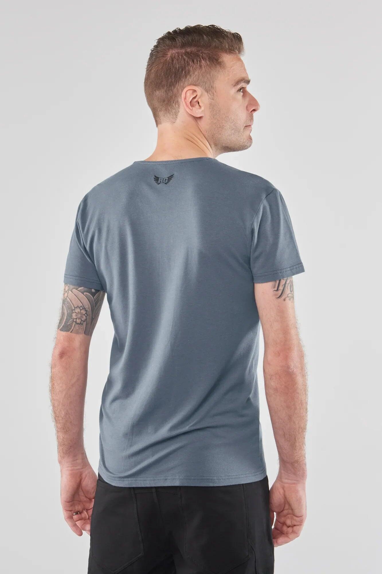 T-shirt Moksha Zen - Col en V à la hanche, doux et confortable - Vert 3/4