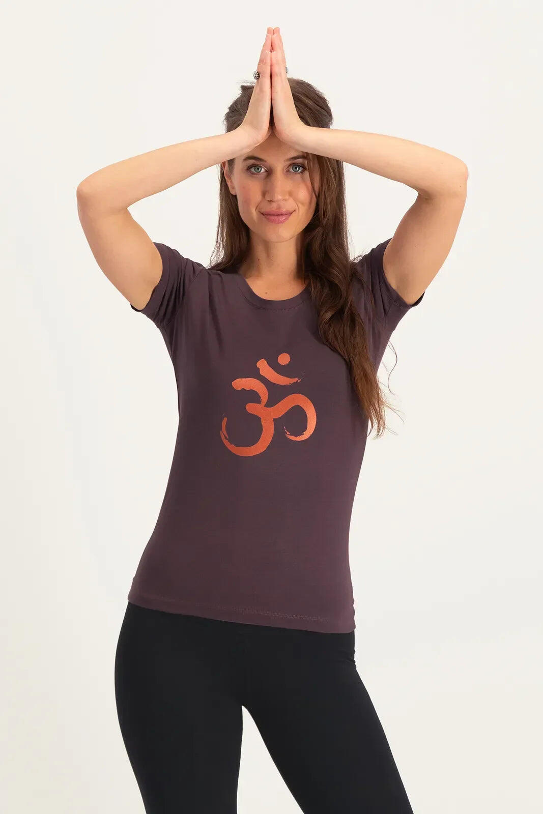 T-shirt de Yoga et Pilates Om  Core  - Berry 2/5
