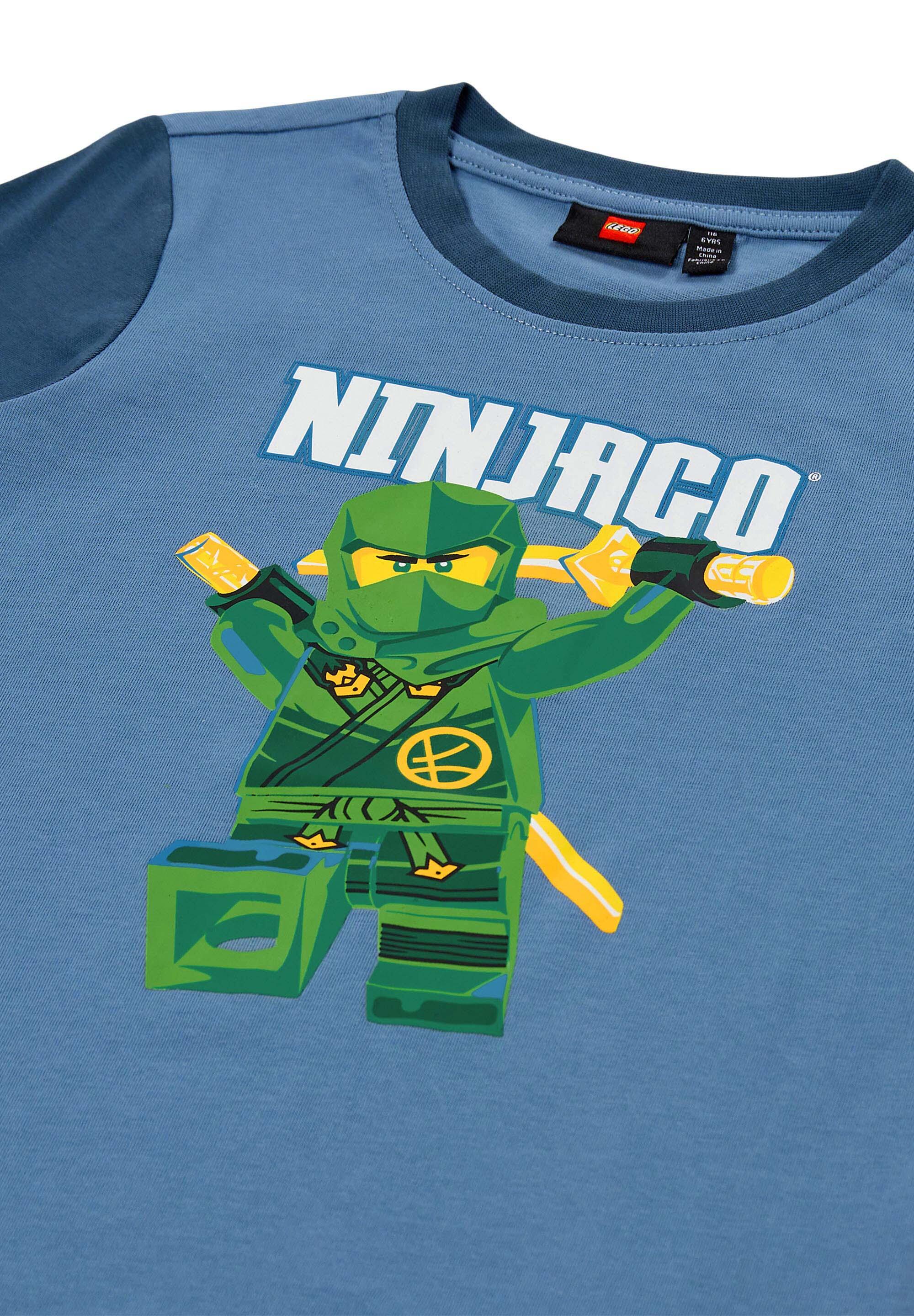 Koszulka z Długim Rekawem Dziecięca LEGO NINJAGO Tano 615 Niebieska 3/4