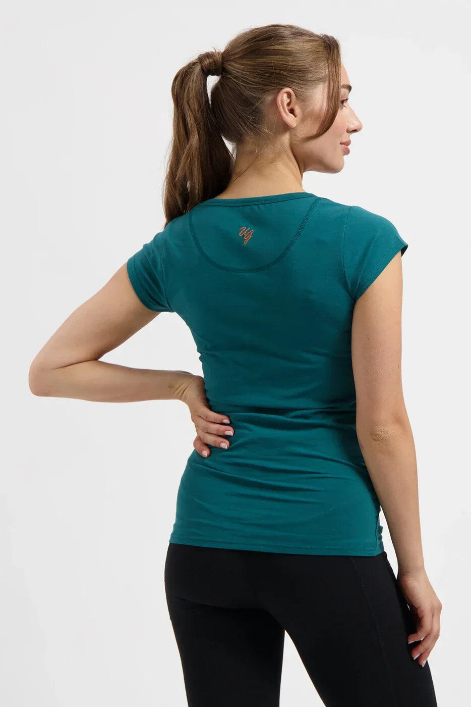 Haut de Yoga et Pilates  Zefira - Vert mer 3/5