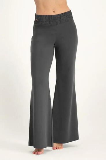 Pantalon de Yoga et Pilates large et confortable Flow - Gris Foncé