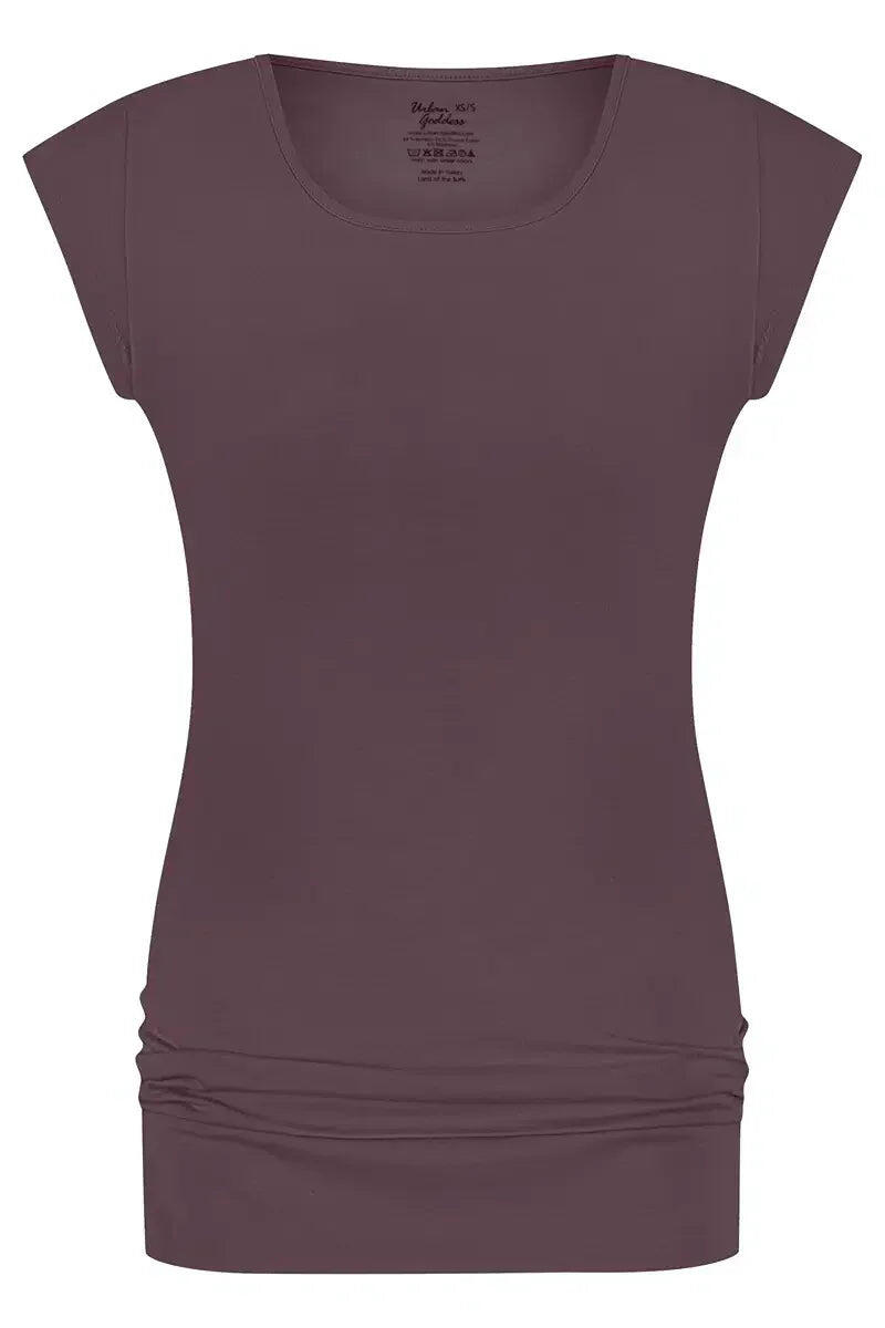 T-shirt de Yoga et Pilates couple ample Asana  - Violet 4/5