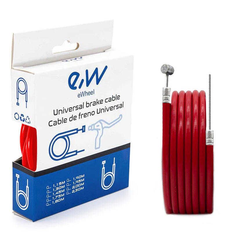 Camisa y cable de freno rojo 1,80m 3/4