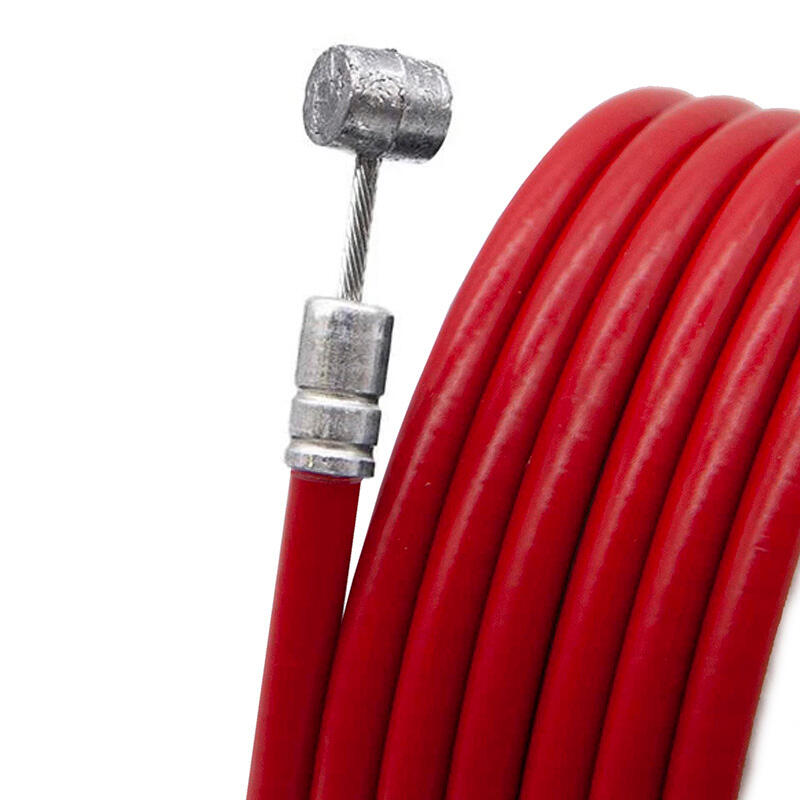 Camisa y cable de freno rojo 1,80m 2/4