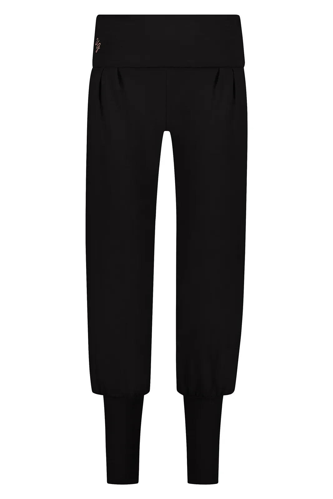 Pantalon de Yoga et Pilates Devi - Pantalon Aladdin ample confortable -Noir Onyx 5/5