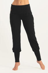 Pantalon de yoga Devi - Pantalon Aladdin ample confortable - Noir Onyx